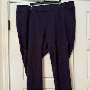 Navy Blue Pointe Leggings with Ankle Zippers